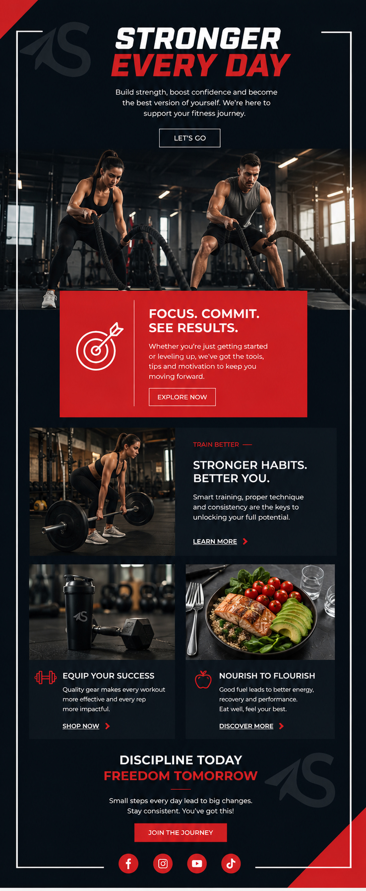 Stronger Every Day — Fitness campaign