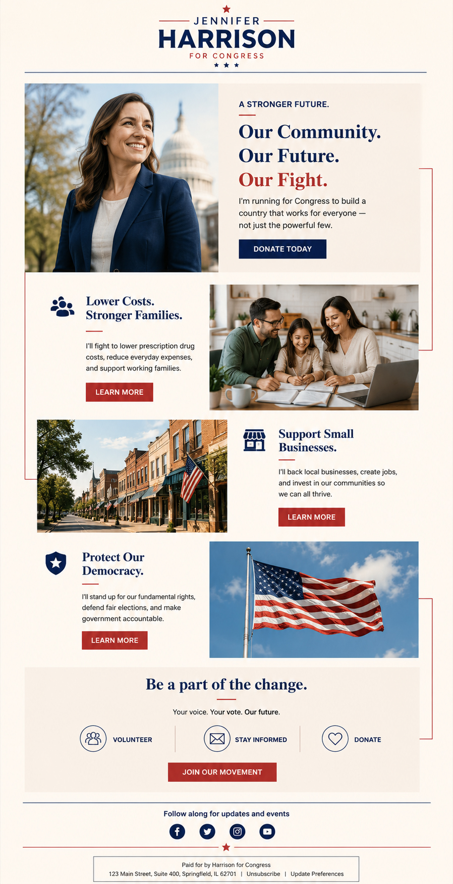 Harrison for Congress — Campaign email